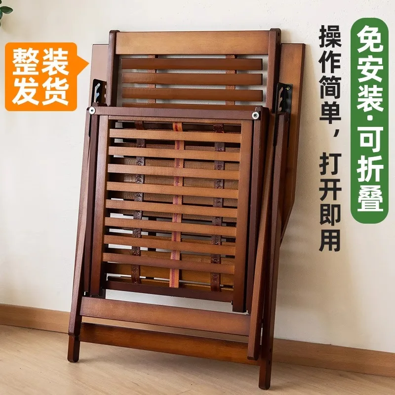 New Modern Bamboo Lounge Chair Lunch Break Foldable Sleeping Dual-purpose Lazy Chair Adult Children's Leisure Living