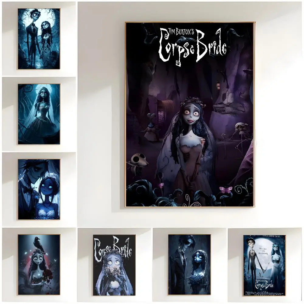 dark movie c-corpse bride Poster Classic Wall Art  Home Decor  Peel and Stick Unframed