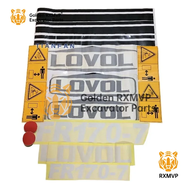 For Foton Lovol FR65 70 80/85/150/210/220-7Film for the whole car car logo sticker Excavator