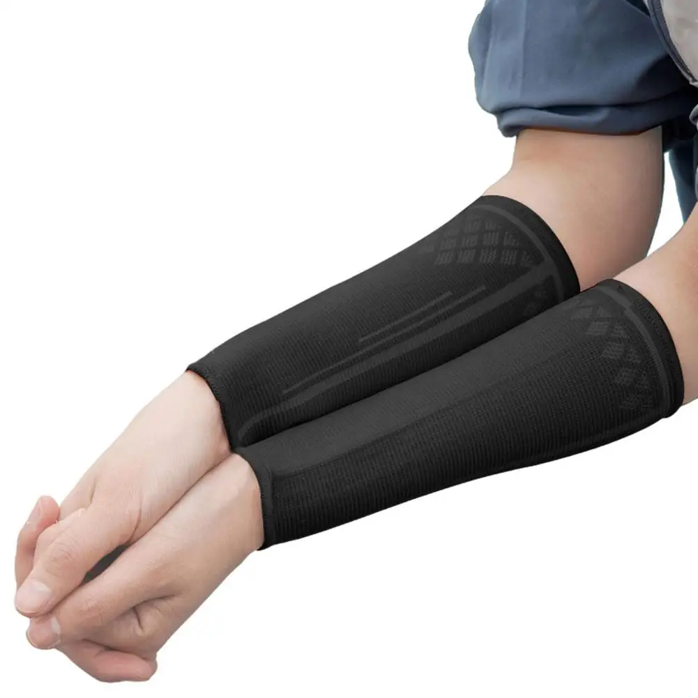 1-par-de-mangas-de-compressao-pretas-para-voleibol-e-tiro-esportivo-com-boa-elasticidade-protetores-de-braco-para-fitness
