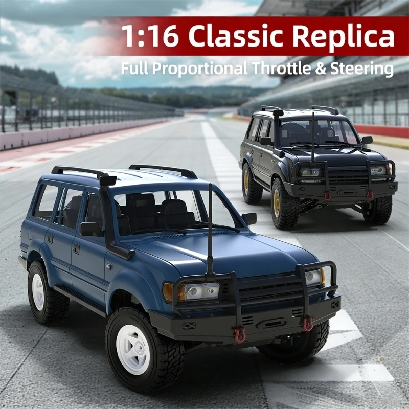 Detailed Off Road Truck 1/16 Miniature Climbing Car Realistic Rock Crawlers Remote Control Car for Kids & Adults Gift