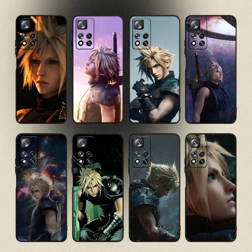 Final Fantasy Game Cloud Phone Case For Samsung Galaxy A20,A21s,A22,A31,A32,A52,A53,A72,73,A80,A91 Soft Black Cover