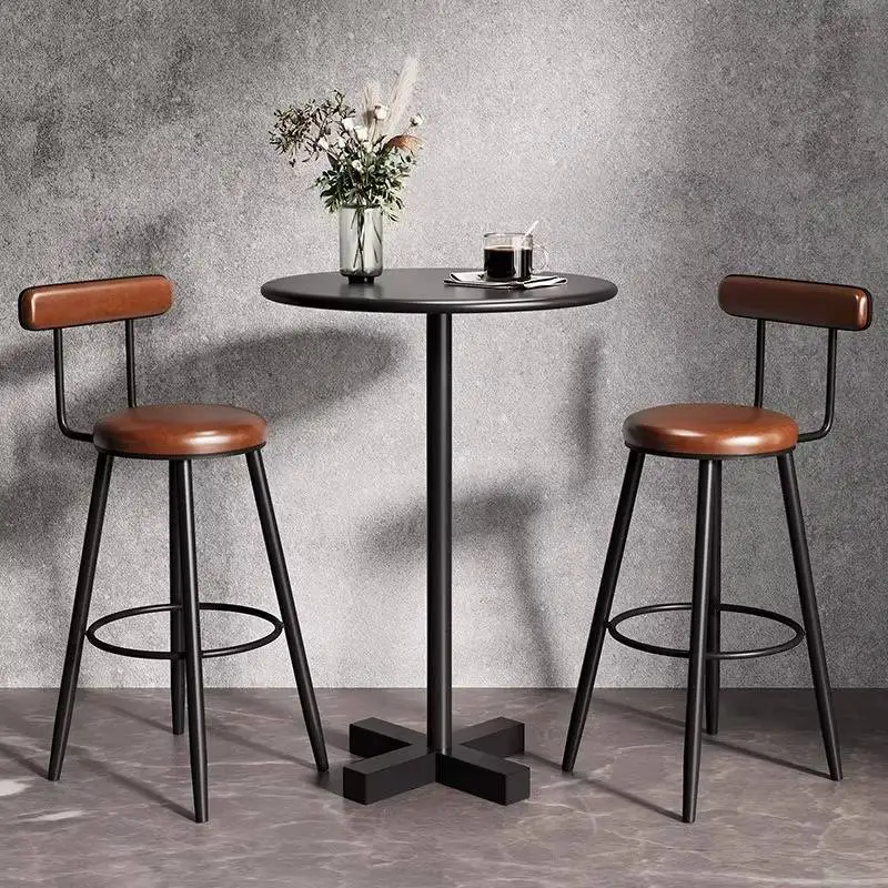 

Back Support Bar Chair Industrial Design White Ergonomic Dining Bar Chair Barstool Breakfast Foldable Taburete Alto Furniture