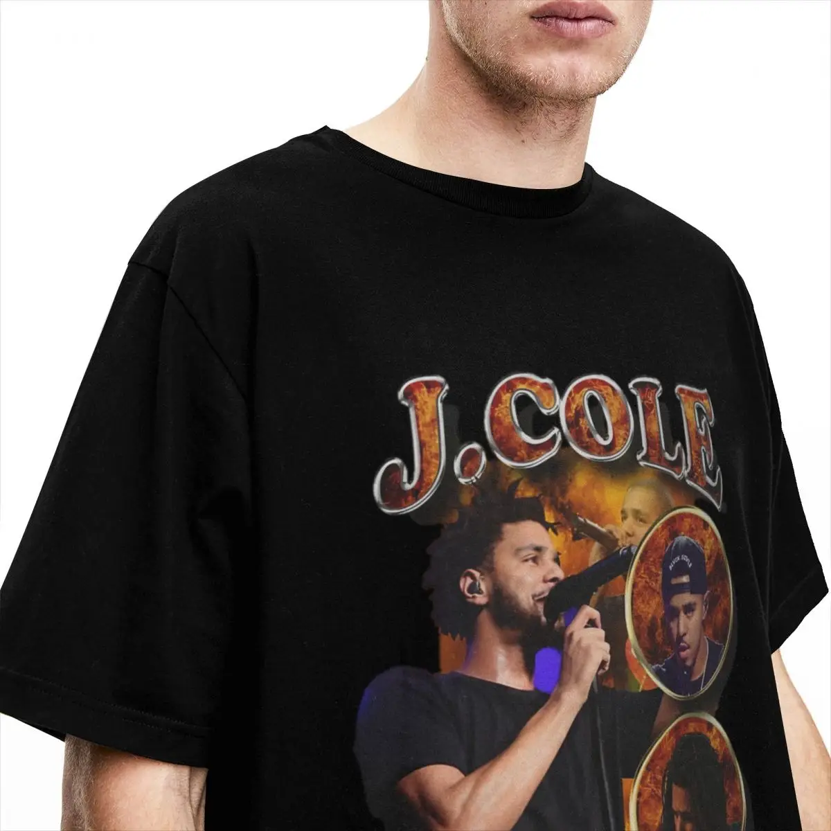 Rapper Singer J Cole Bootleg T Shirt Accessories for Men Women Pure Cotton Vintage O Neck Vintage Tee Shirt Short Sleeve Tops