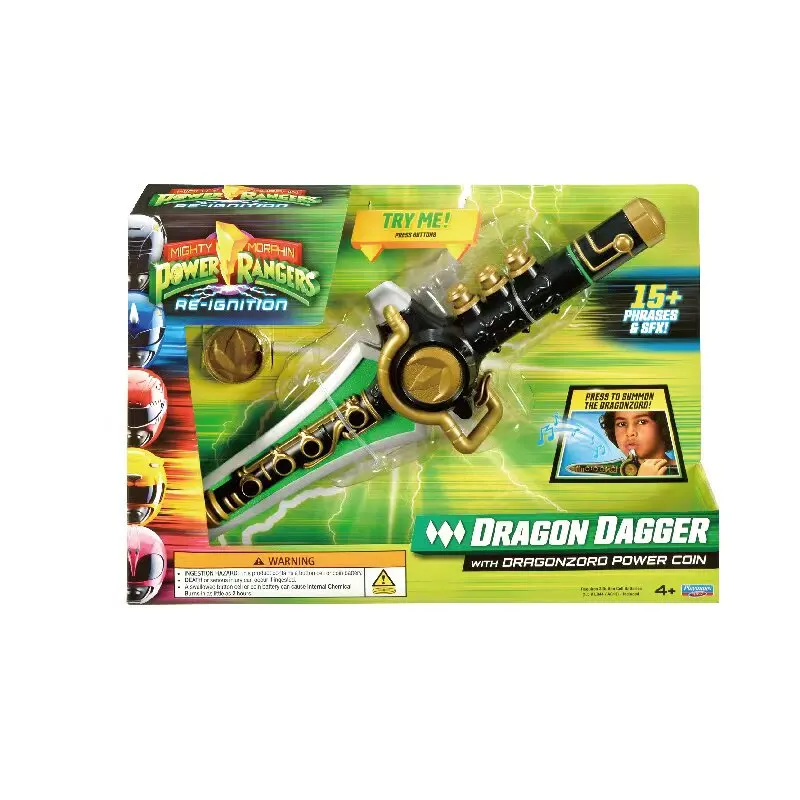 

Genuine Playmates Power Rangers Dinosaur Squad Beast-Tune Sword Great Dragon God Green-Clad Warrior Dragon Flute Model