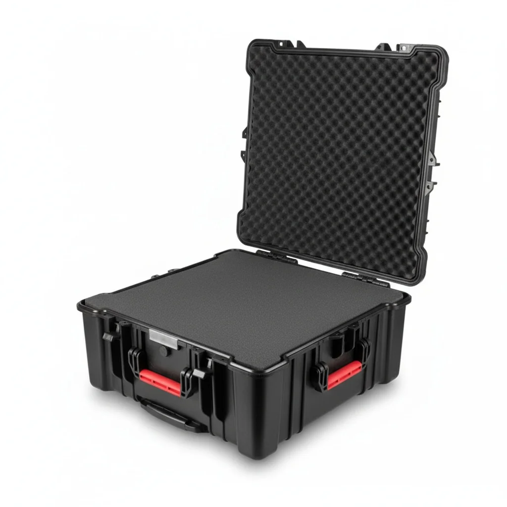 

Hard Trolley Case, 663x657x309mm ABS IP67 Waterproof Hardshell Box, with Pluckable Foam, Heavy Duty Case for Cameras Drones