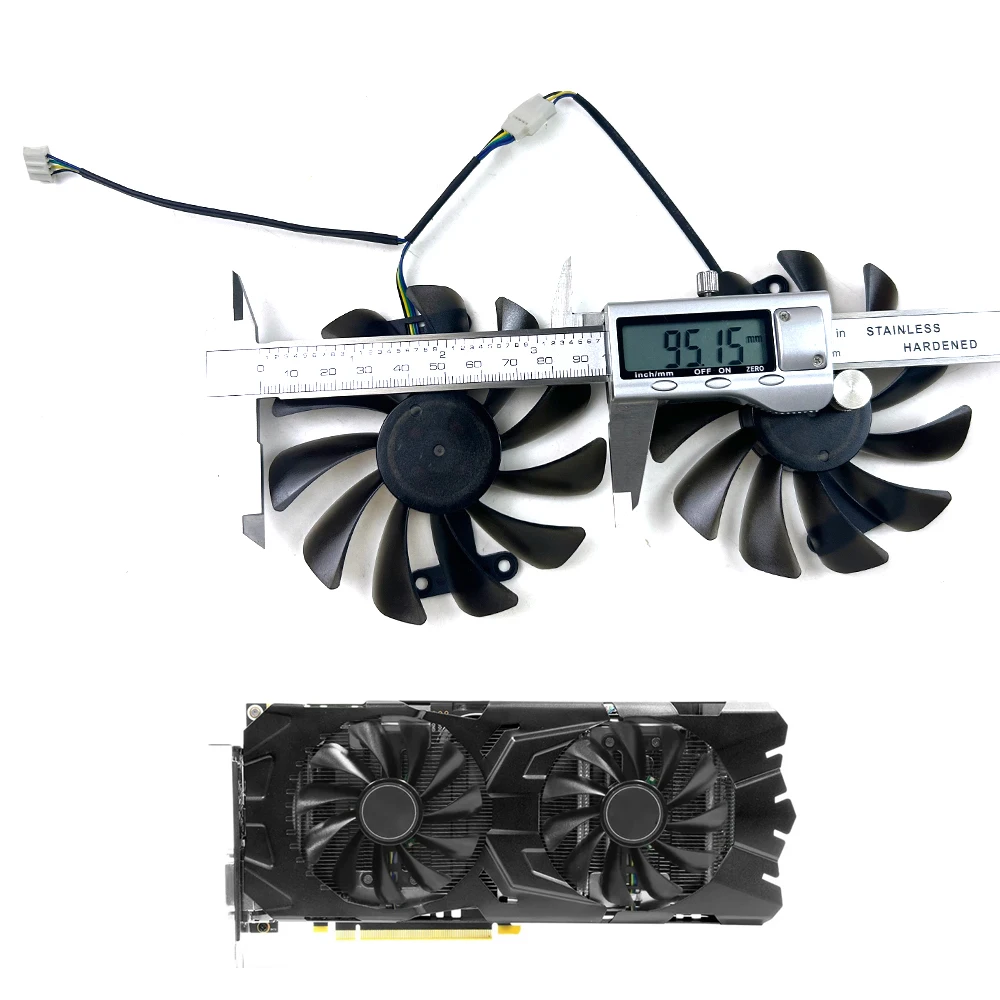 Новый охлаждающий вентилятор 95 мм 4PIN GTX1070 1070Ti GTX1080 для видеокарты KFA2 GALAX GeForce GTX 1070 1070Ti 1080 EXOC SNPR, замена вентилятора