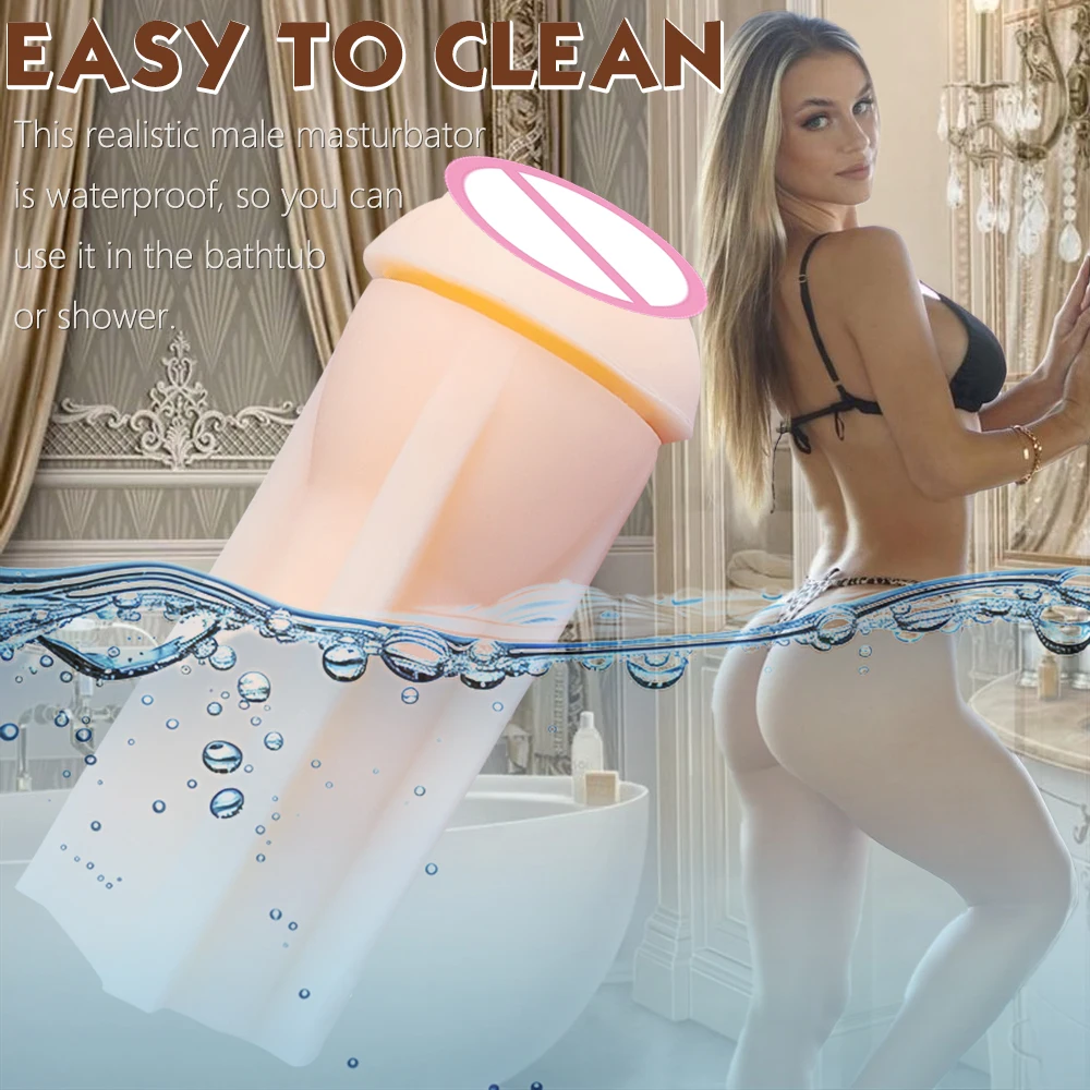 Penetração bolso buceta brinquedos sexuais para homens-brinquedos adultos masturbador masculino boneca sexual com 3d realista texturizado apertado & vaginal real