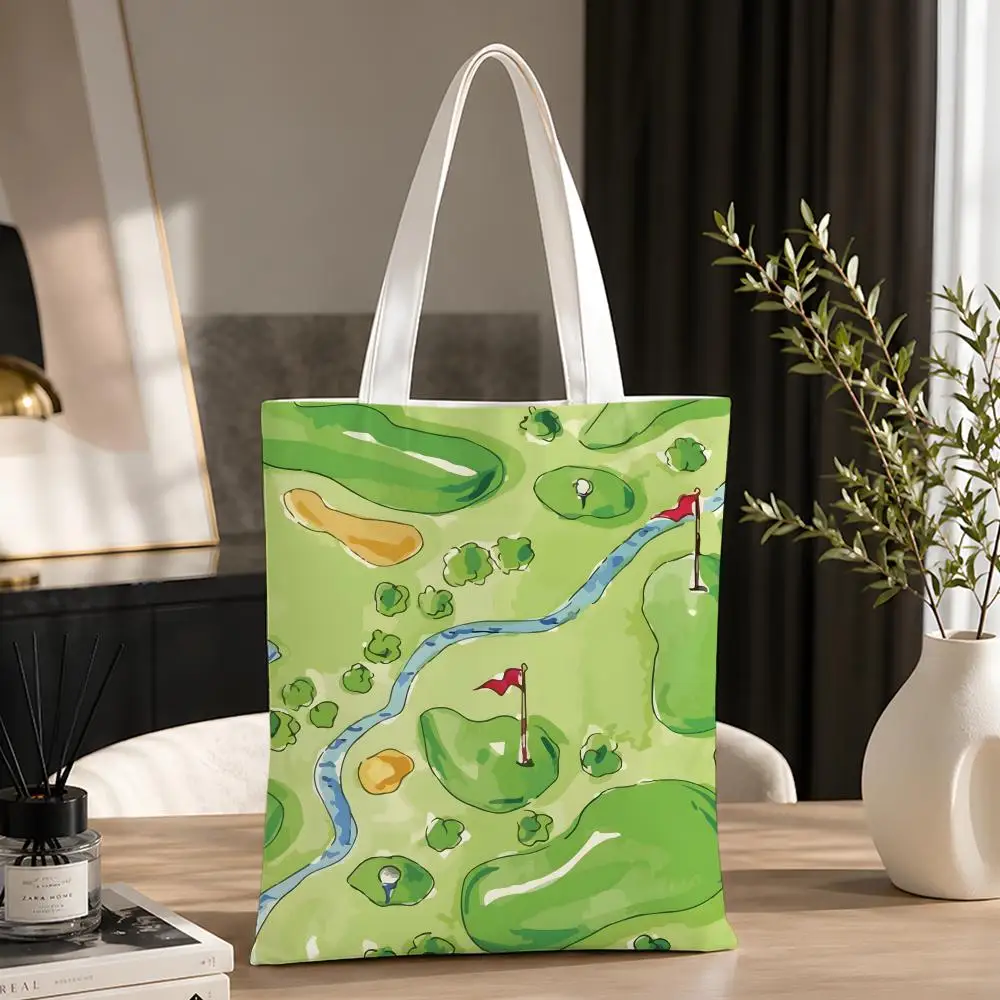 Bolsas de almacenamiento marca T-Titleist, bolsa de compras plegable, bolsa de compras de lona estética, bolsa de compras reutilizable de moda