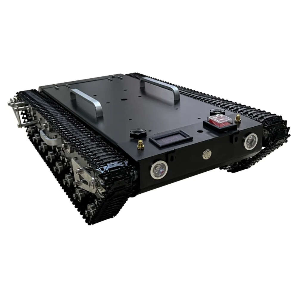 WT-600 Metal Tank Car Chassis/All Steel Structure,big Size,30KG Load Large/obstacle-surmounting Tank for RC Robot Control