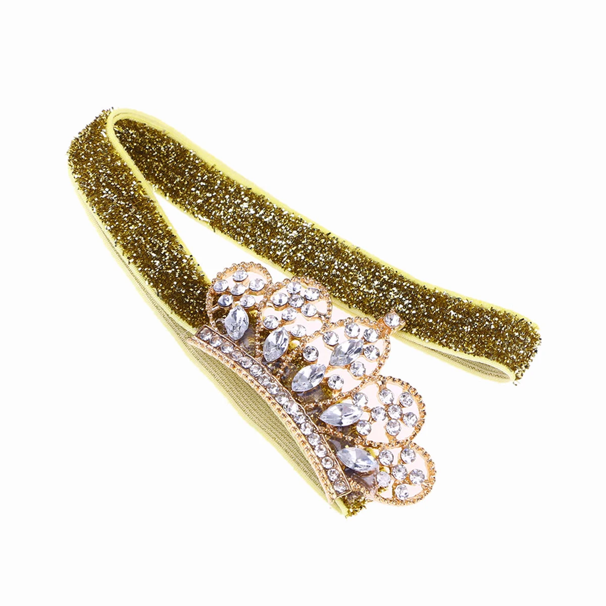

Rhinestone Crown Hairband Baby Tiara Headband Elastic Hair Hoop Girl Accessories Birthday Christmas Photography Props