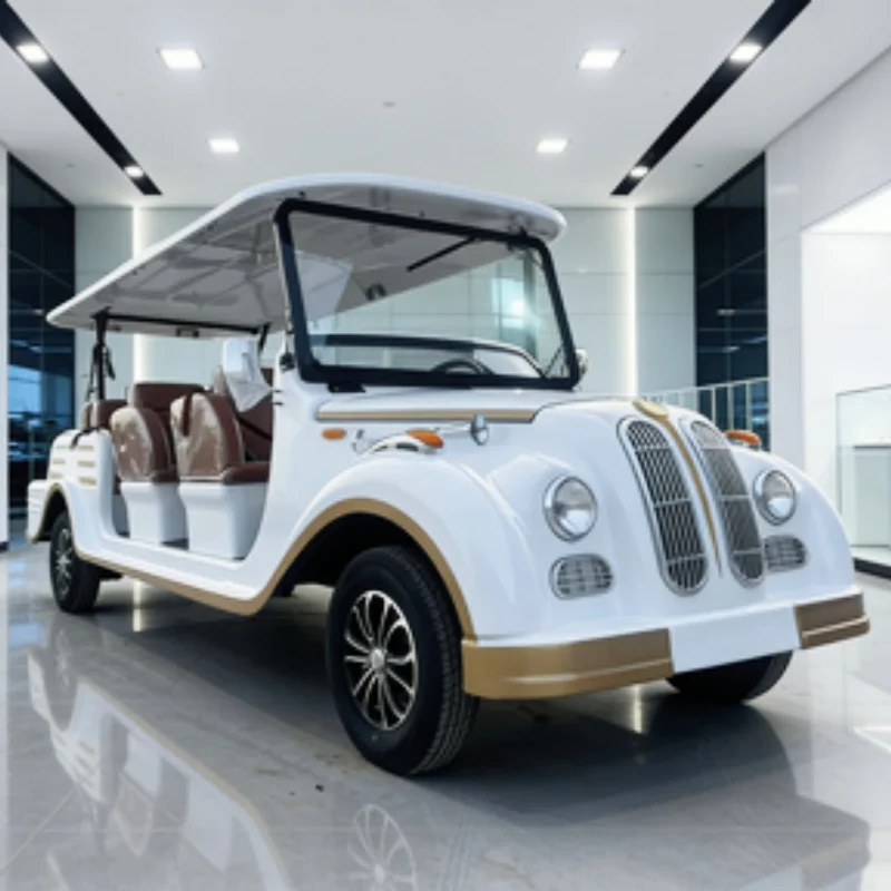 Factory Price Street Legal Electric Antique Self-Propelled Club Car 72V Lithium Battery Vintage Classic Car Free Custom Color