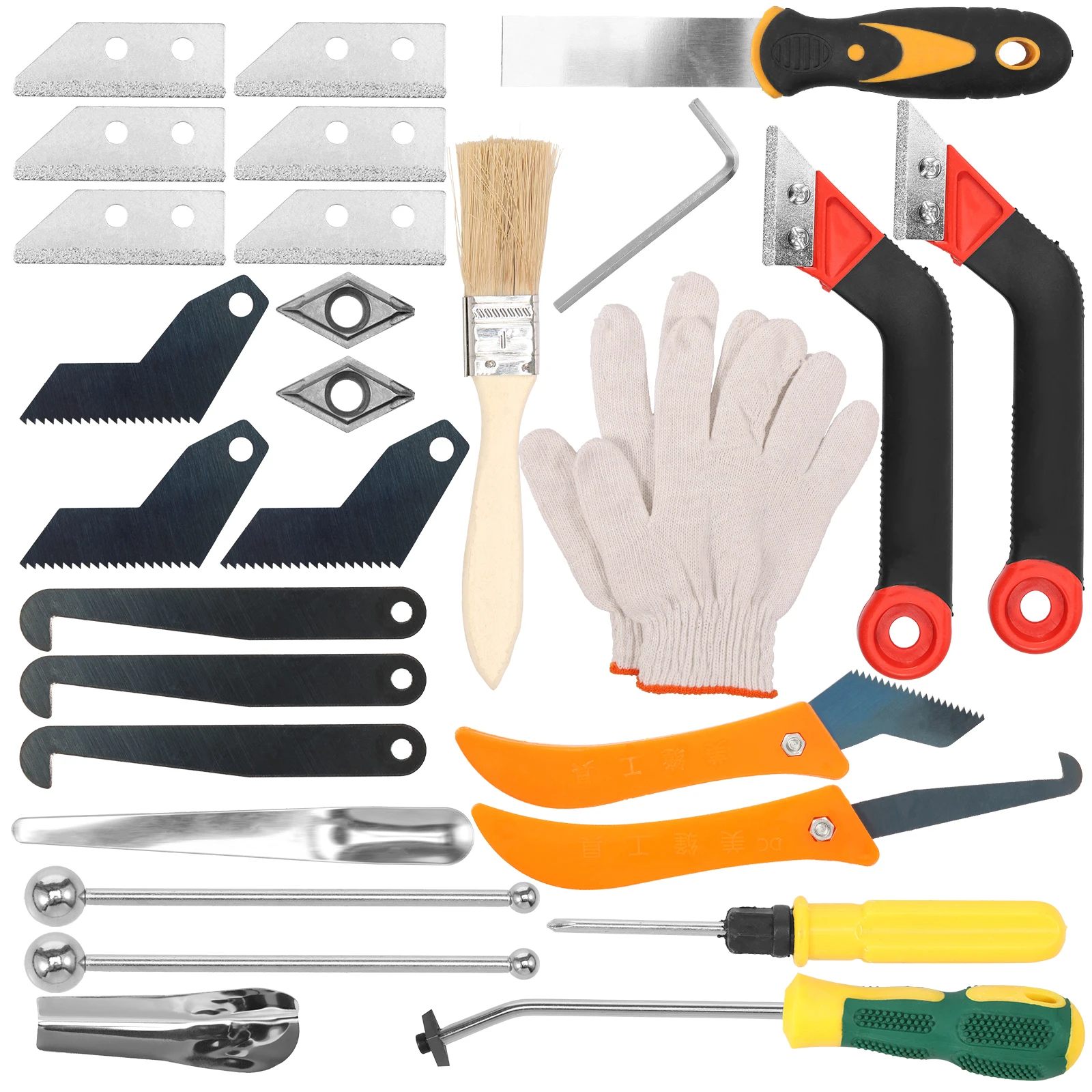 

Grout Removal Tool Kit Professional Tile Gap Cleaning Tools Joint Cleaner Scraper Wall Floor Duty Grout Home Repair Hand Tool