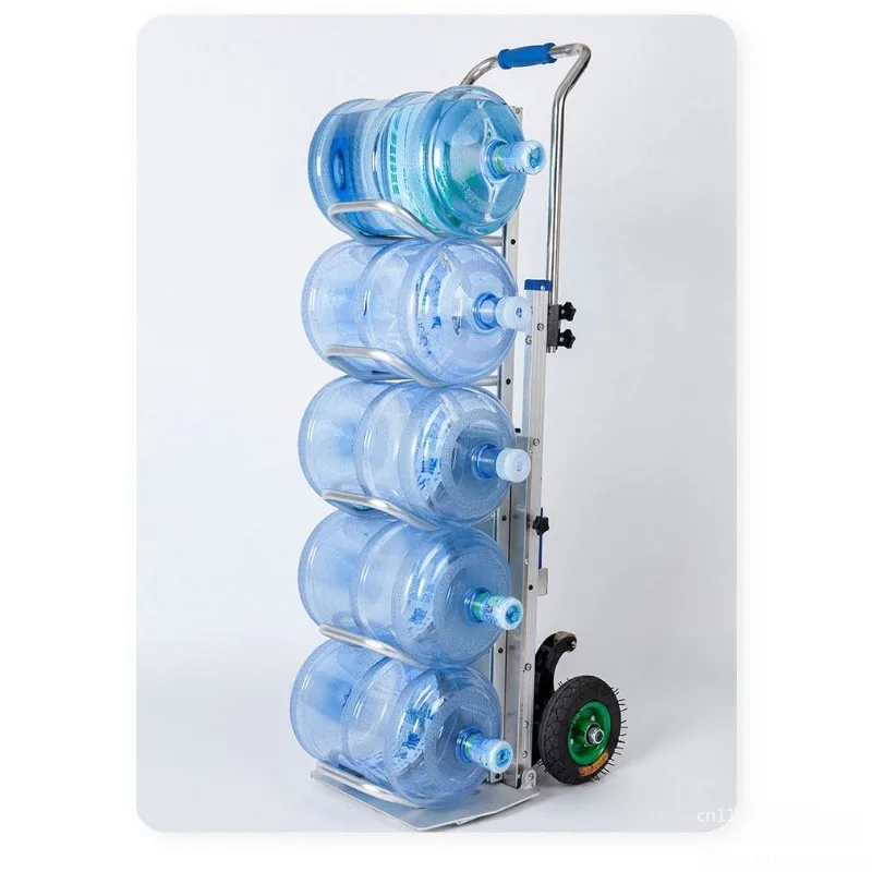 200kg Electric Stair Climbing Machine with Lithium Battery 8 Ah, Foldable Pull Truck Suitable for Floor Transportation of Goods