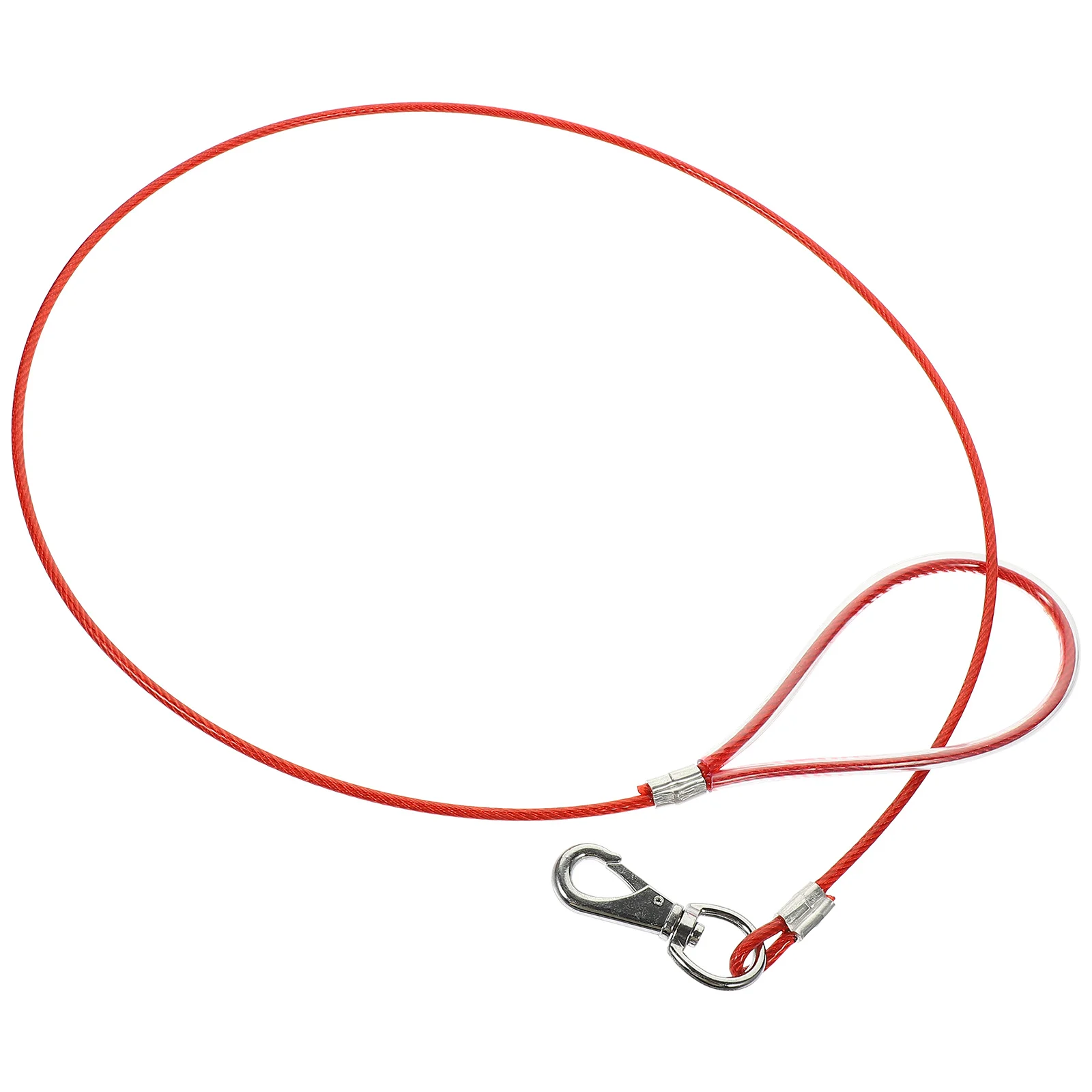 

Chew Proof Dog Leash Lightweight Steel Wire Rope Durable Pet Chain For Small Dogs Outdoor Safety Traction Wear Resistant