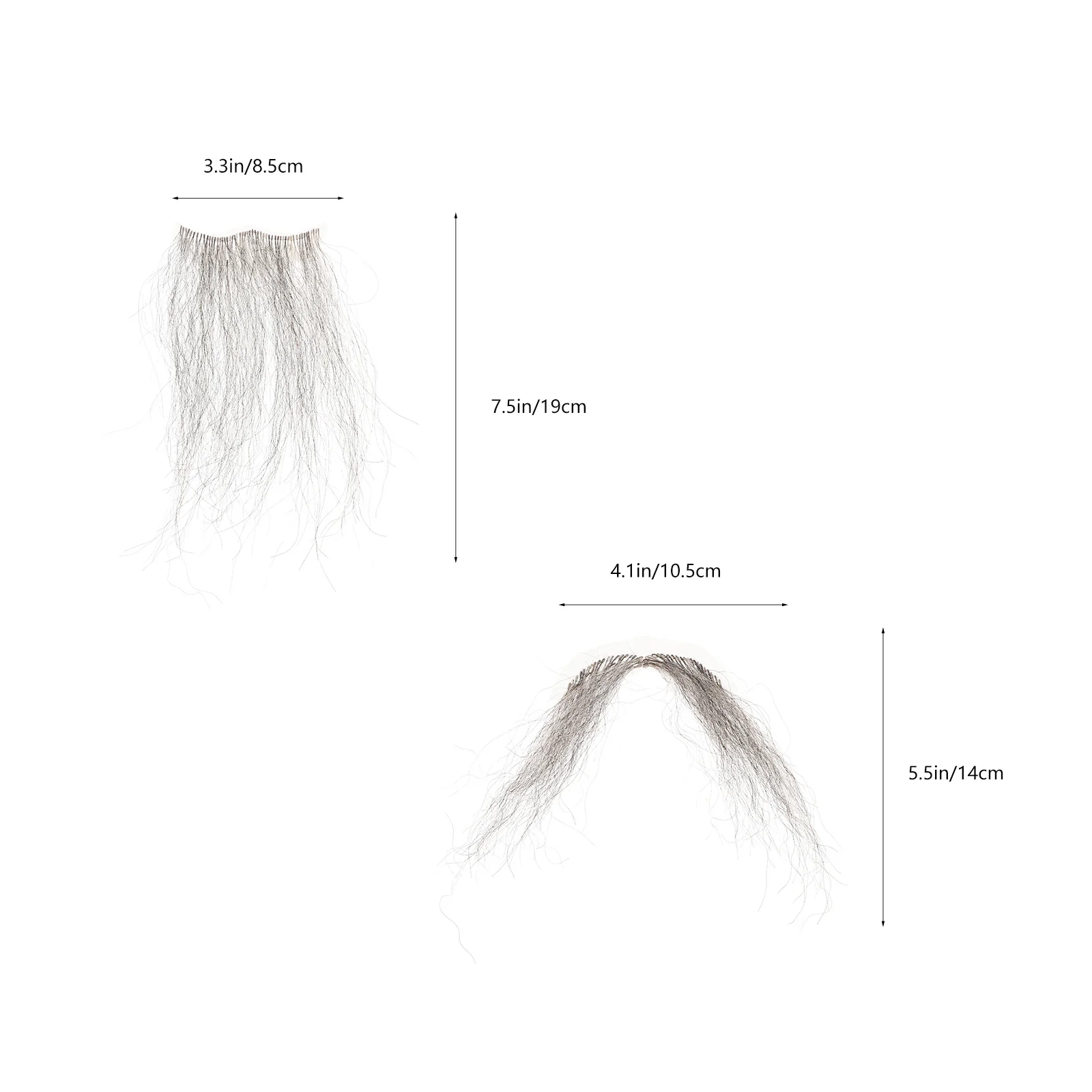 1 Zestaw Sztucznej Brody Realistyczne Wąsy Rekwizyt na Halloween Cosplay Karnawał Imprezę Sceniczne Występy Realistyczne Wąsy