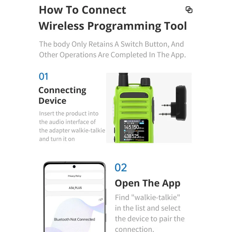 ABFN-BPC-1 K منفذ مبرمج لاسلكي محول التطبيق ل Baofeng UV-5R BF-888S UV-82 Talkpod A36PLUS WLN KD-C1 الخ