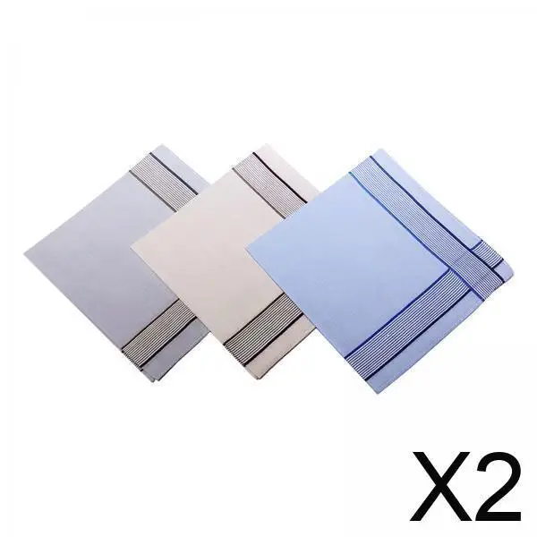 2x Elegant Men's Handkerchiefs - Stylish Accessories for Special Occasions