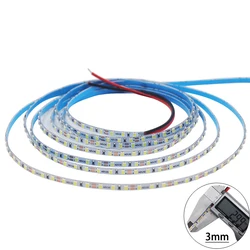 Ultra narrow 3mm 4mm 5mm 12V LED Strip Lights 2835 SMD 600 Pixel Flexible LED Tape Lights Natural White/Warm White/Cold White