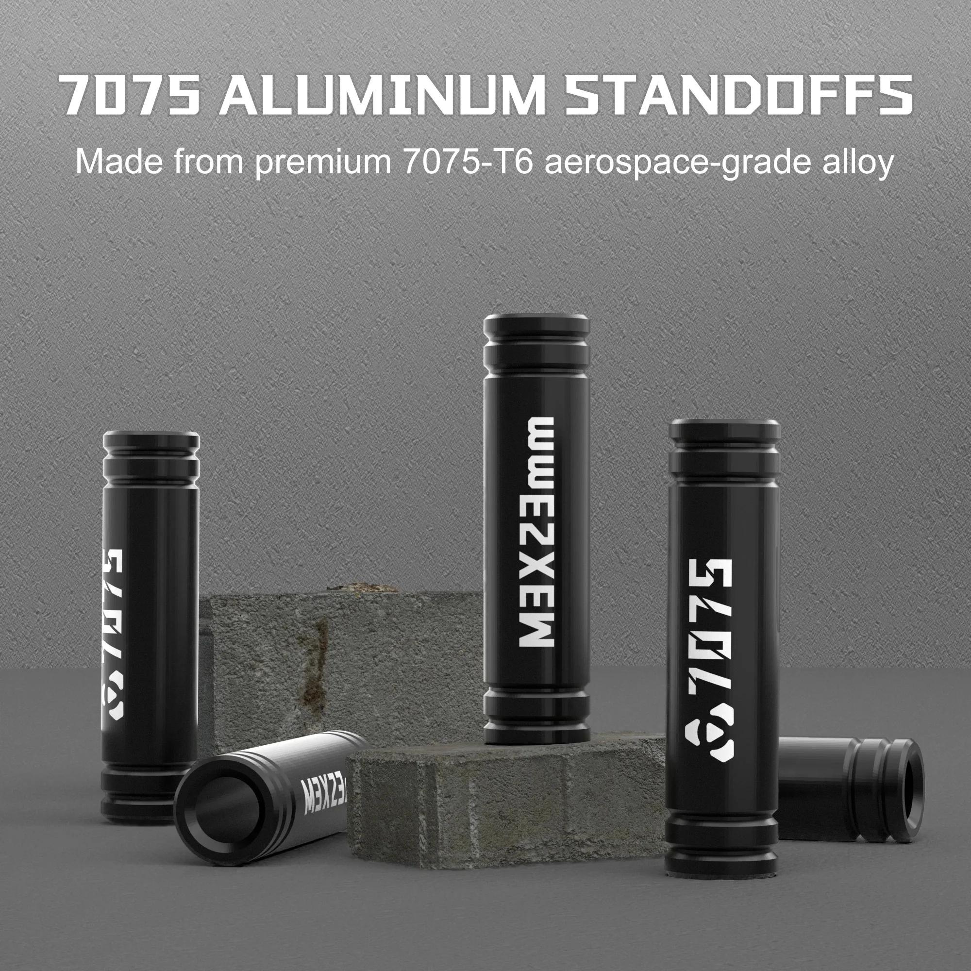12PCS DolphinRC 7075 Aluminum Column Standoff M3*23mm For High-Strength Racing Ultra-Lightweight Dual-End Through-Hole Part