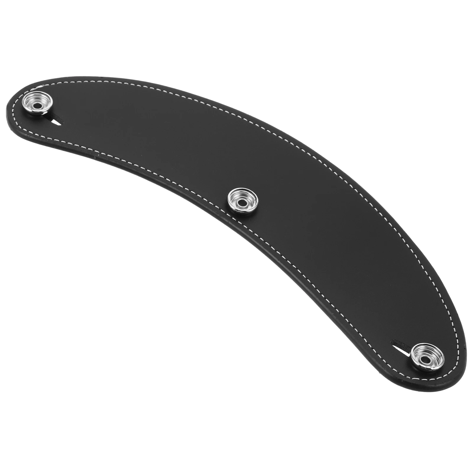 

Vintage Style Motorcycle Pu Brim Three Snap Secure Fit Uv Protection Sunshade Universal Decoration Visor Shield