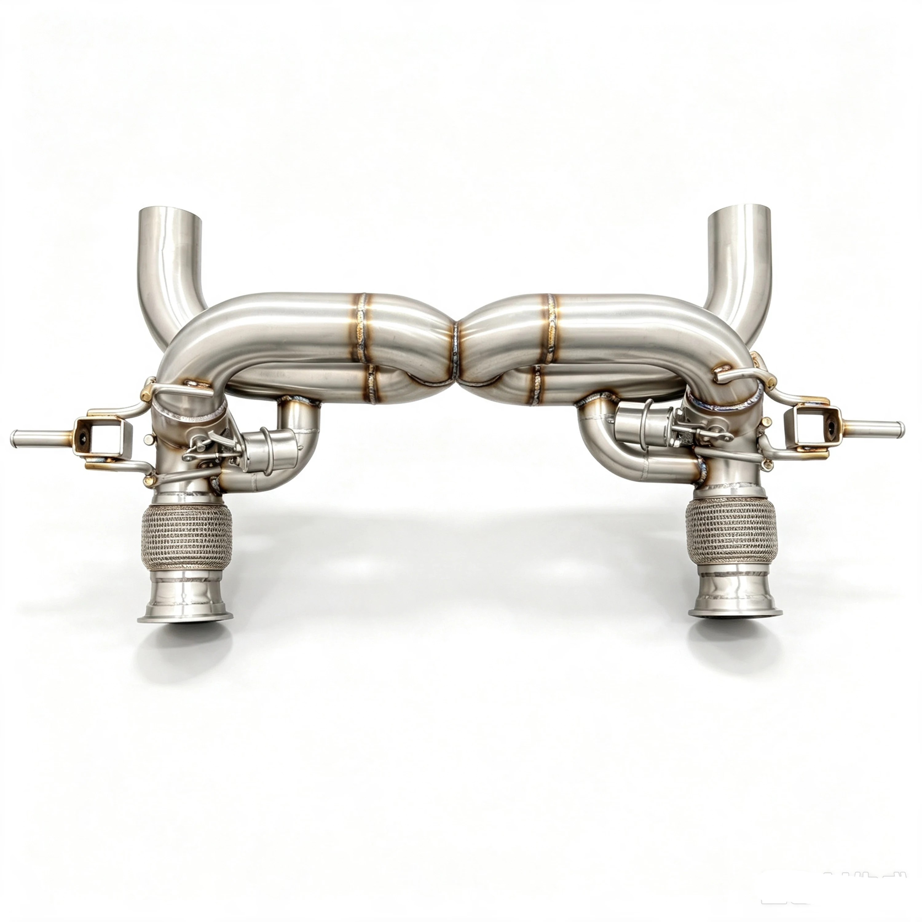 Edelstahl-Auspuffanlage mit geradem Rohr, 1,2 mm dick und glatter Oberfläche für Huracan EVO/STO 5.2 V10 – Detail 6
