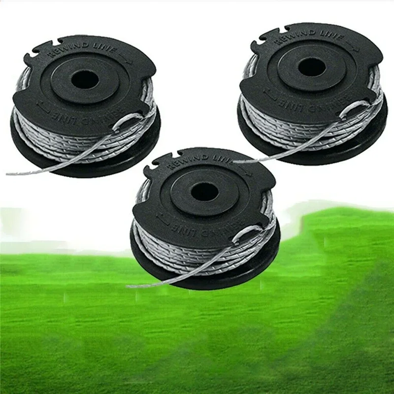 Accessories 3PCS Lawn Mower Cutting Line Head For Strimmer Re FOR BOSCH ART 23 26 SL Trimmer Line Spool Feed 4mX1.65mm