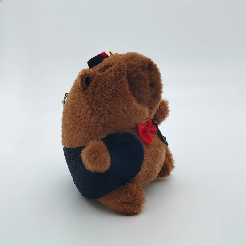Kawaii Capybara Hochzeit Plüschtier Niedliches Cartoon Paar Schlüsselanhänger Braut und Bräutigam Flauschige Puppe Tasche Dekoration Auto Schlüsselanhänger Mädchen Geschenk