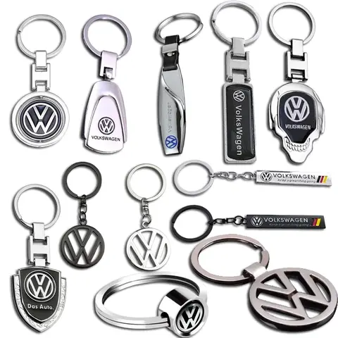Creative Alloy Car Emblem Keyring Key Chains Holder for Volkswagen BORA GOLF JETTA PASSAT Polo SCIROCCO SR32 TIGUAN TOUAREG