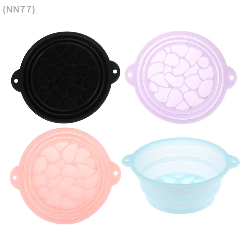 1 Pcs Foldable Face Ice Bath Bowl Facials Plunge Wash Basin Silicone Portable Travel Home Skincare Ice Facials Bath