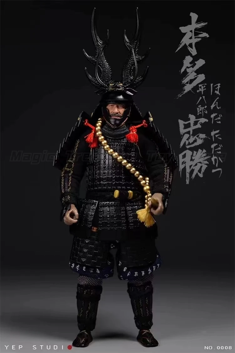 In Stock Yep Studio NO.0008 1/12 Scale Male Soldier Japanese Warring States General Honda Tadakatsu Full Set Action Figure Model