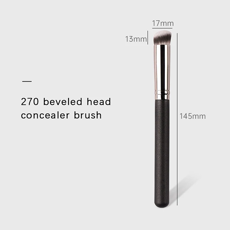 1 Stuks Zwarte Vrouwen Professionele Make-Up Borstels Concealer Poeder Blush Vloeibare Foundation Gezicht Make-Up Borstel Gereedschap