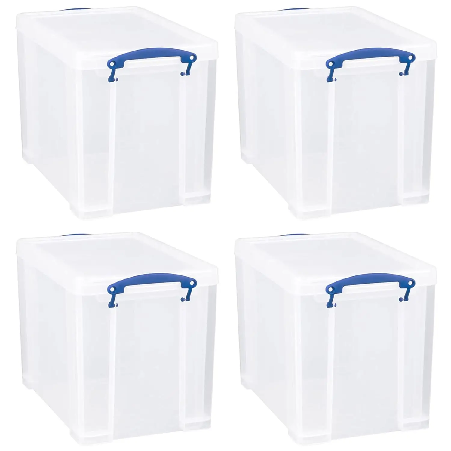

19 Liter Plastic Stackable Storage Container w/Snap Lid & Built-In Clip Lock Handles for Home & Office, Customized