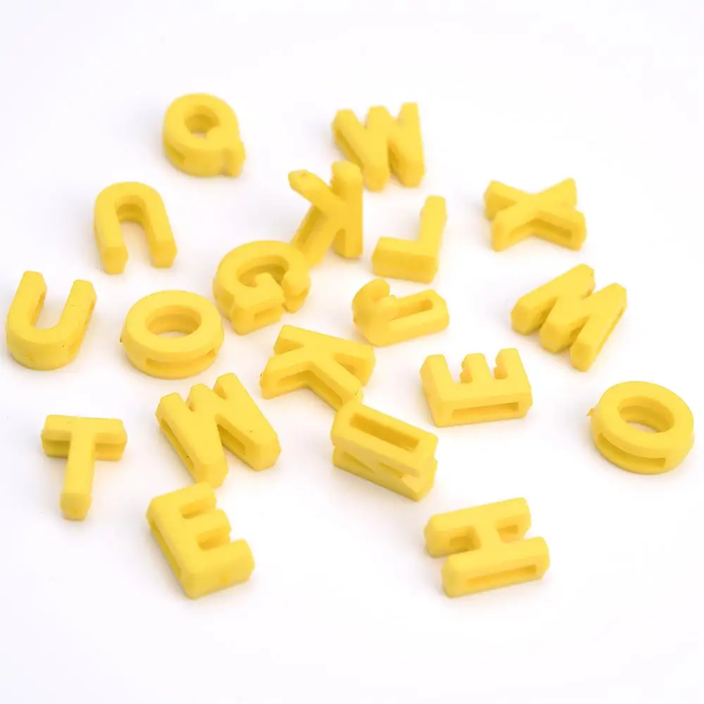 100 Stück 12 mm mehrfarbige zufällige Buchstabenperlen, Acryl-Alphabet-Perlen für Schmuckherstellung, DIY-Armband, Halskette, Schlüsselanhänger, Zubehör – Detail 22