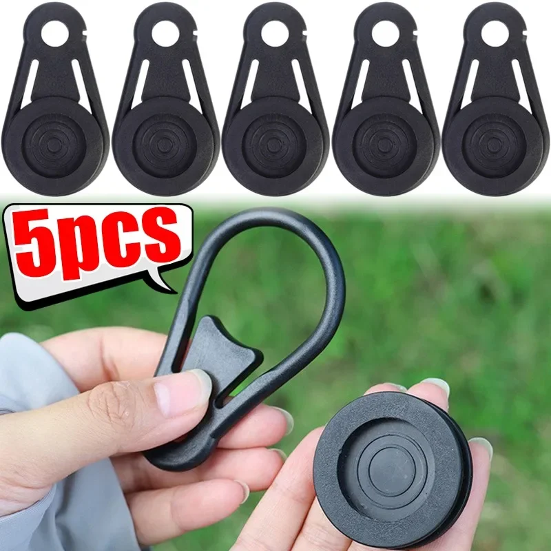 5/1pcs Camping Tent Canopy Clip Outdoor Rainproof Tarpaulin Rope Alligator Clips Awning Tighten Fixed Buckle Tent Accessories