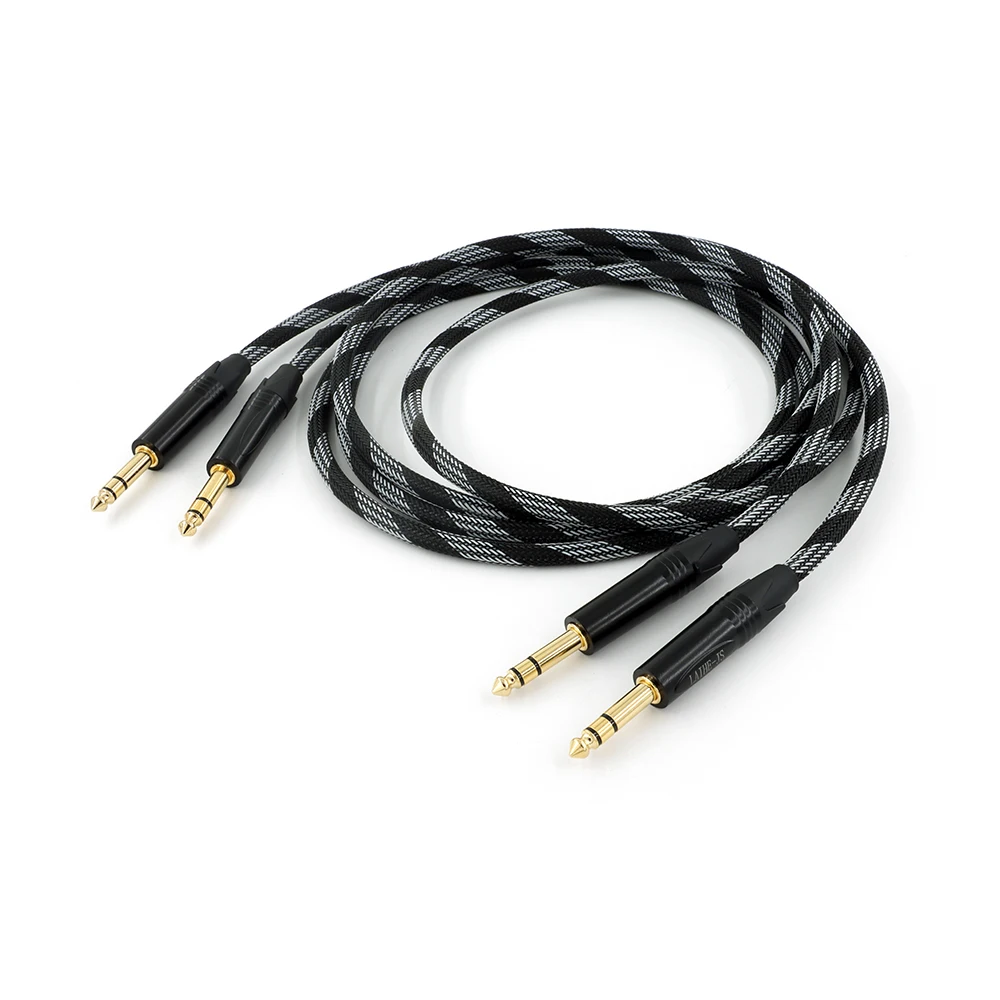 HIFI Audio Cable TRS to TRS Large Three-core 6.35mm Male to Male Balance Cable