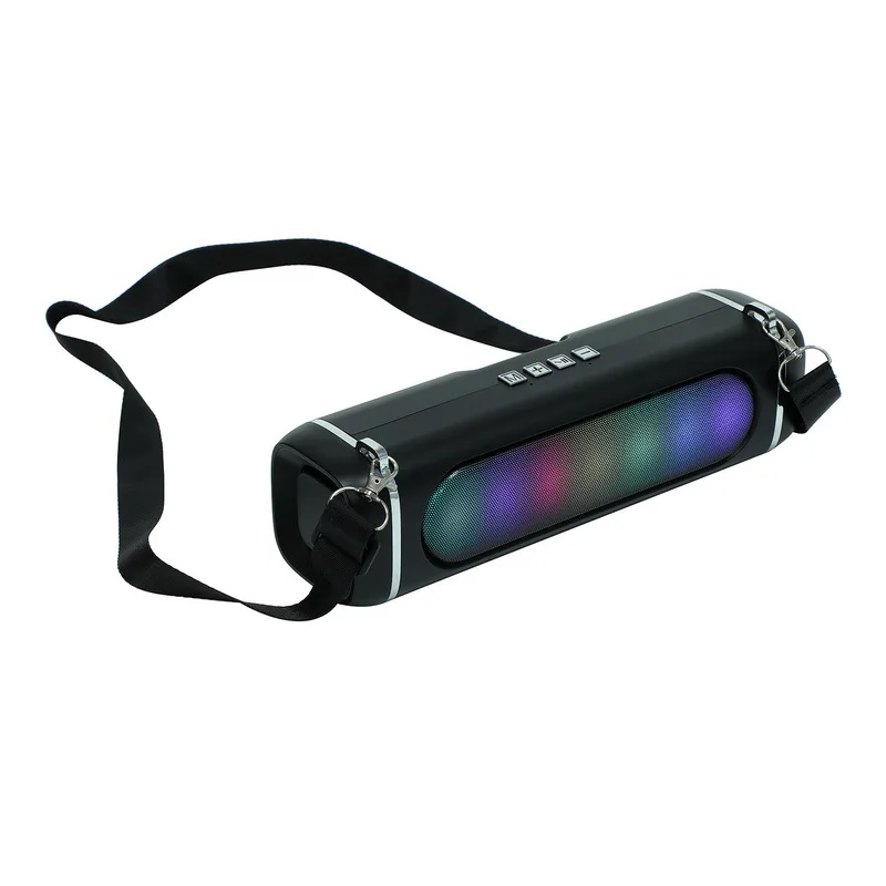 

Source Factory Portable Outdoor Hiking Lanyard with Light Colorful RGB Marquee Bluetooth Speaker, Audio Wholesale