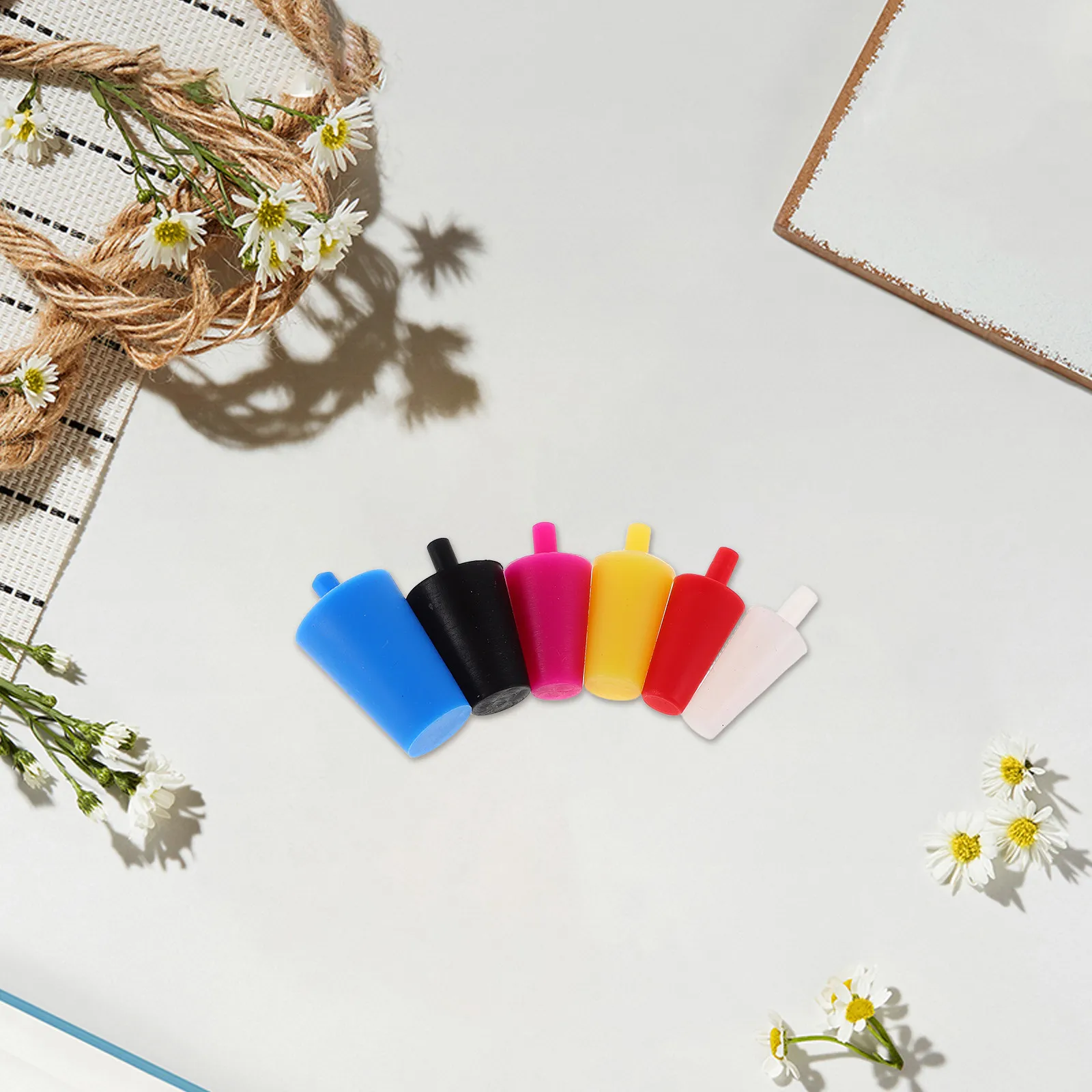 60Pcs Precision Tapered Silicone Seal Plugs Reusable Lab Equipment Stopper for Test Tubes Flasks Pipes Bottles Temperature