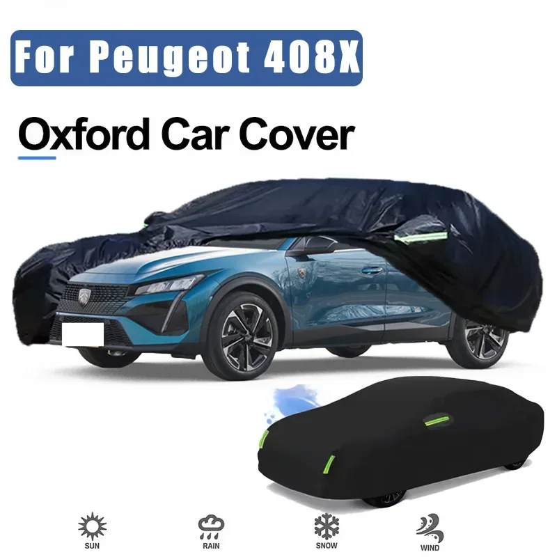 

Чехол для автомобиля Peugeot 408X, уличный, водонепроницаемый, пылезащитный, защита от солнца, дождя и снега, из плотной ткани Оксфорд