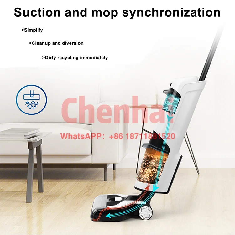 2022 Large-capacity floor scrubber suction, drag and washing integration simple operation floor scrubber