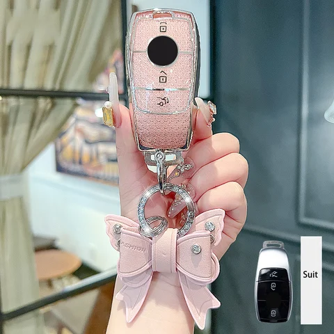 메르세데스 벤츠 A C E S G 클래스 GLC CLE CLA GLB GLS W177 W205 W213 W222 X167 AMG 자동차 키 케이스 커버 Fob 용 핑크 다이아몬드 스타일 TPU 메르세데스 벤츠 A C E S G 클래스 GLC CLE CLA GLB GLS W177 W205 W213 W222 X167 AMG 자동차 키 케이스 커버 Fob 용 핑크 다이아몬드 스타일 TPU