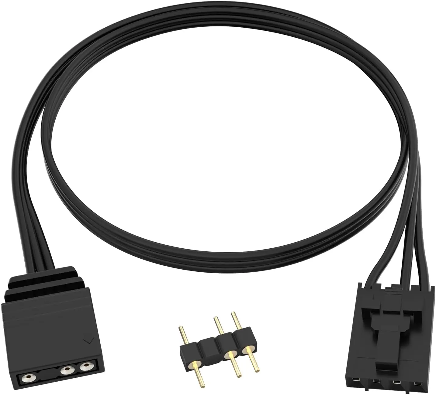 JavicTech 4 Pin RGB Adapter Cable for Corsair HUB to Standard ARGB 5V Adapter Cable  Extension Connector RGB Cord
