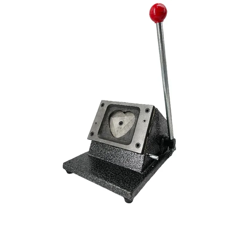 Super Value Factory Store57.5x53mm Heart Stand Paper Badge Cutter Machine Paper Cutting Machine PVC Card CutterSuper Value Facto