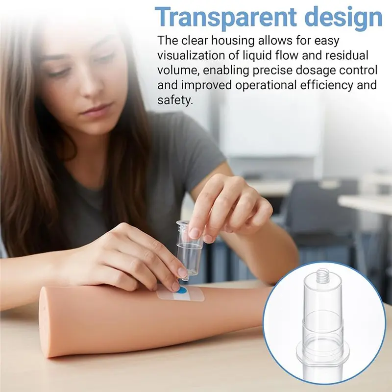 AT05-Disposable Transparent Connector Multi Sample For Single Use Universal Fit 200 Packs