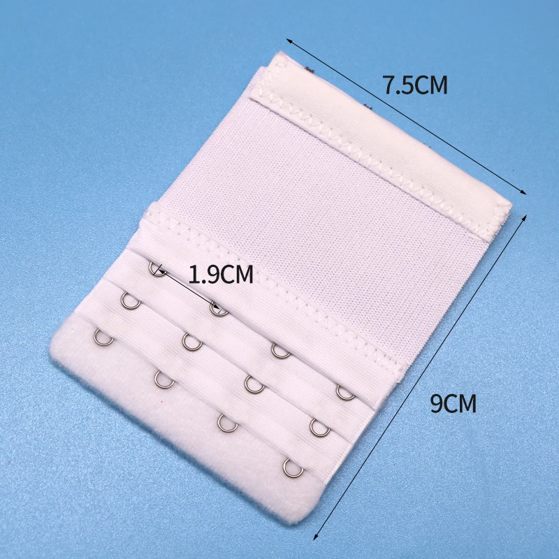 Bra ekstender 4/6 pasang untuk wanita, Bra elastis tali Ekstensi klip kait aksesori intim gesper dapat disesuaikan