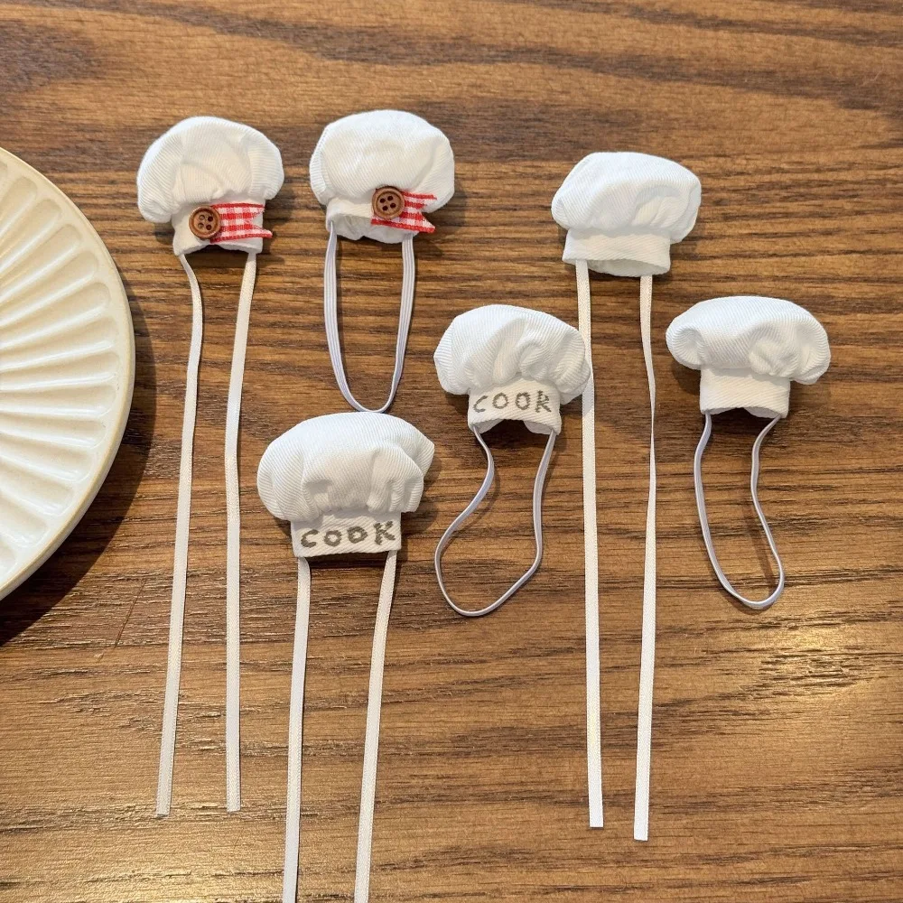 

Cute 10~15cm Chef Hat Mini DIY Hats Miniature Clothing Macaron Clothing Decoration
