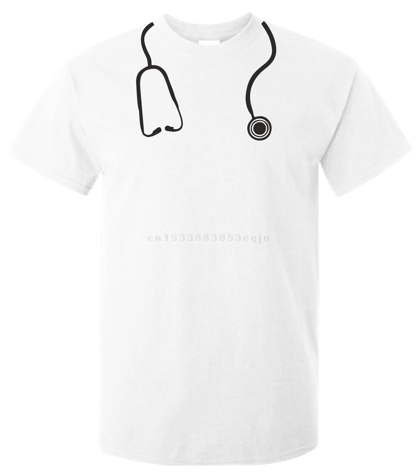 Stethoscope T-Shirt Funny  Doctor medical fancy dress party cool nurse Casual  short sleeve  Homme