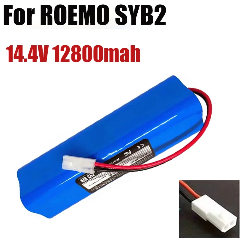 

New INR18650 M26-4S2P Bateria para ROEMO SYB2 Robot Aspirador de pó, 14.4V 12800mAh, 100% Novo