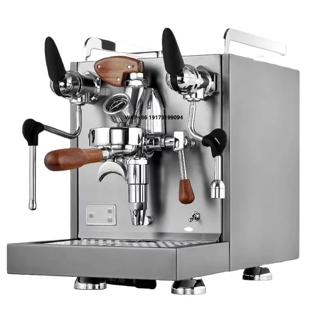 2024 Commercial Italian Coffee Maker E61 Multi-Function Stainless Steel Machine for Hotels Coffee Shops Electric Power Source