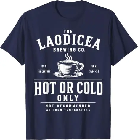 The Laodicea Brewing Co. Heiß- oder Kaltgetränk-T-Shirt mit Bibelvers-Spielerei, Y2K Lukewarm Christlicher Glaube Spruch T-Shirt, Neuheit Geschenk Mode – Detail 13